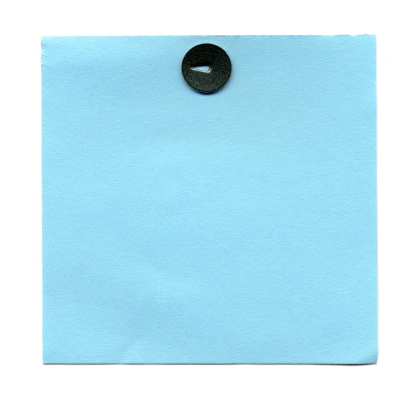 stock image Blue sticker pinned pushpin