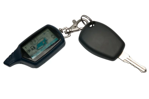 Bilnyckel med ett larm handsändare — Stockfoto
