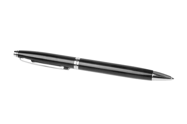 Černé kuličkové pero — Stock fotografie