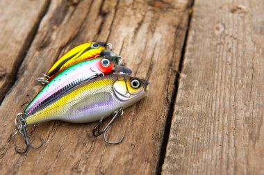 Fishing lures clipart