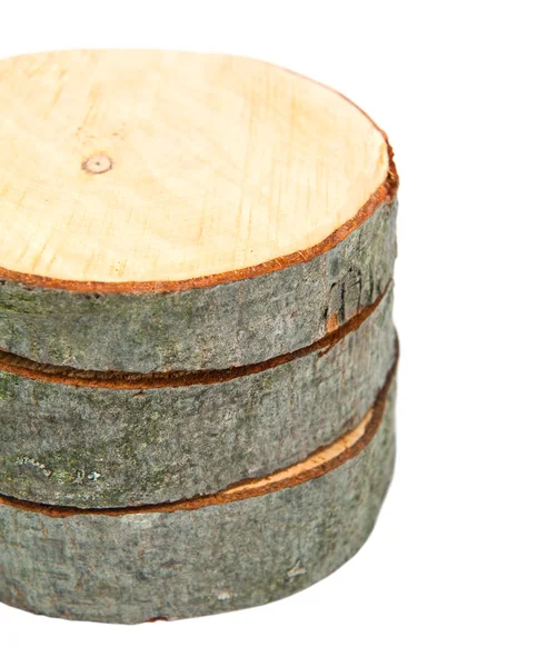 Drewniane ułożone przekrojów poprzecznych — Zdjęcie stockowe