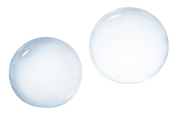 Два мыльных пузыря — стоковое фото