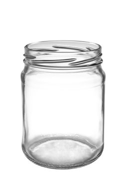 Empty glass jar clipart