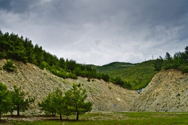 iğne yapraklı peyzaj alçak Dağları