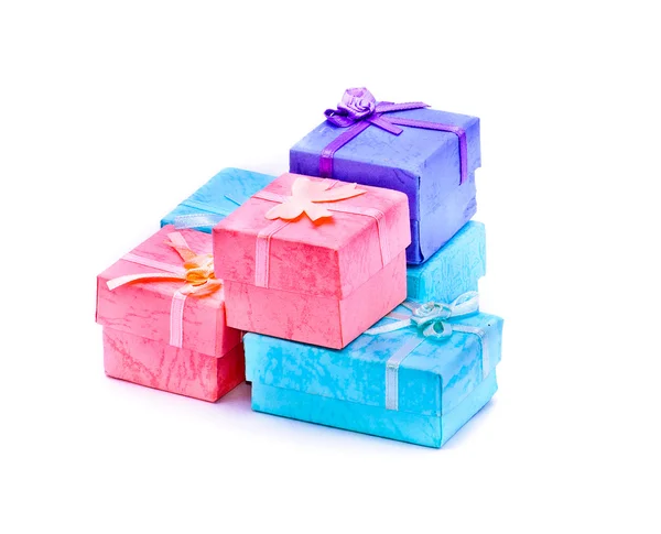 Piccole scatole regalo per gioielli — Foto Stock