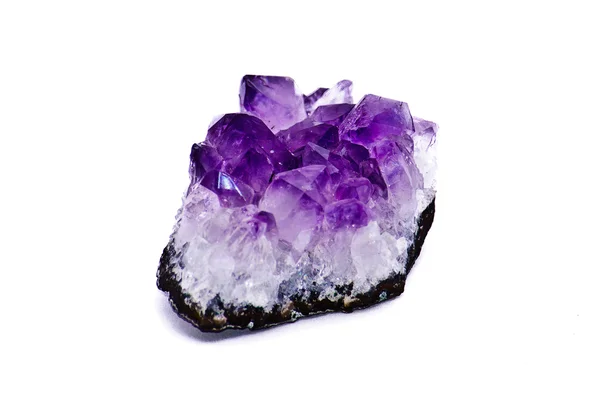 半宝石石紫水晶 — 图库照片