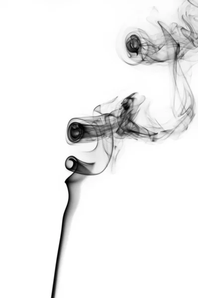Röker på homogen bakgrund — Stockfoto
