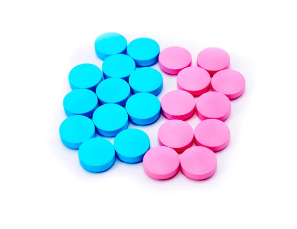 Colored tablets — Stock Photo, Image