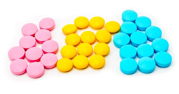 Kolorowe tabletki — Zdjęcie stockowe