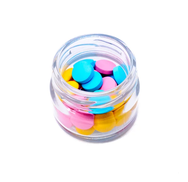 Barevné tablety — Stock fotografie