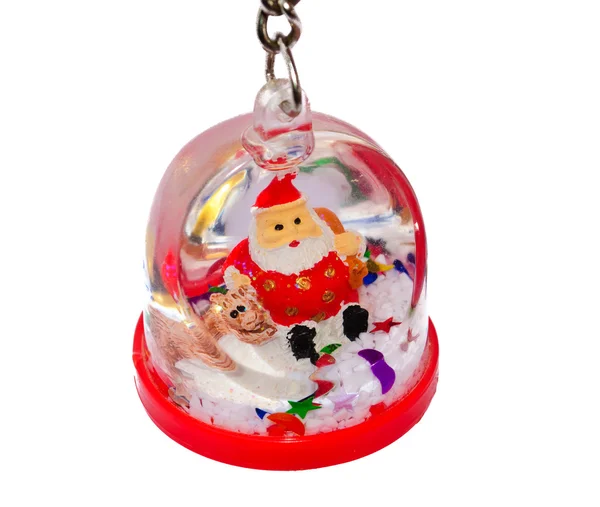 Christmas Keychain Santa Claus — Stock Photo, Image