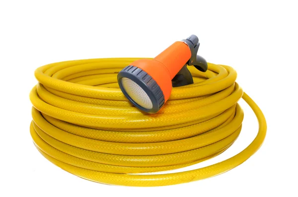 Hose for watering the garden with the spray — Stock Photo, Image