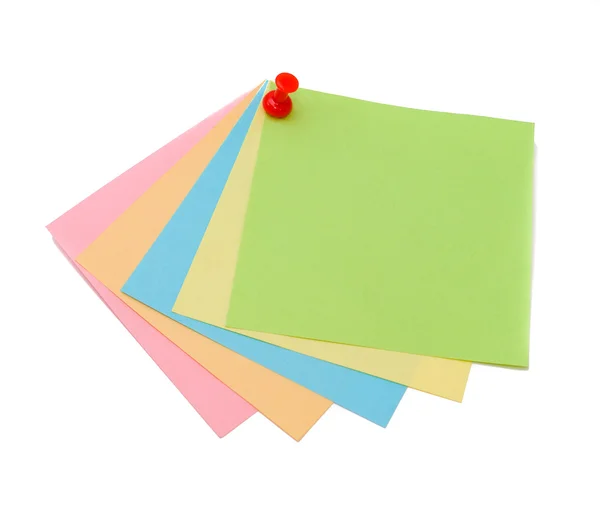 Adesivi e spilli di colore — Foto Stock