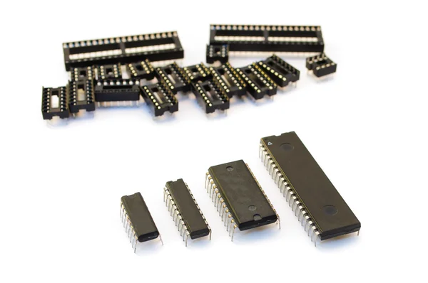 Hay muchos circuitos electrónicos diferentes —  Fotos de Stock