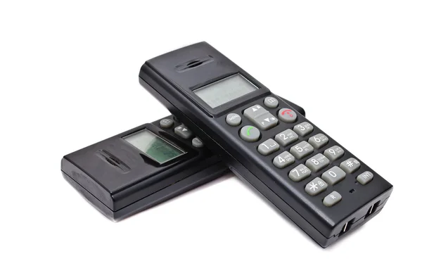 Black wireless phones — Stock Photo, Image