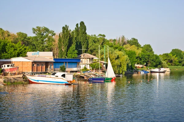 stock image Boat station