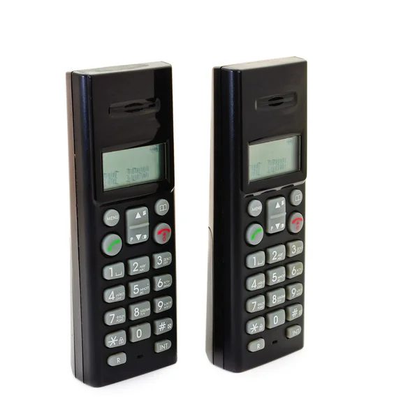 Black wireless phones — Stock Photo, Image