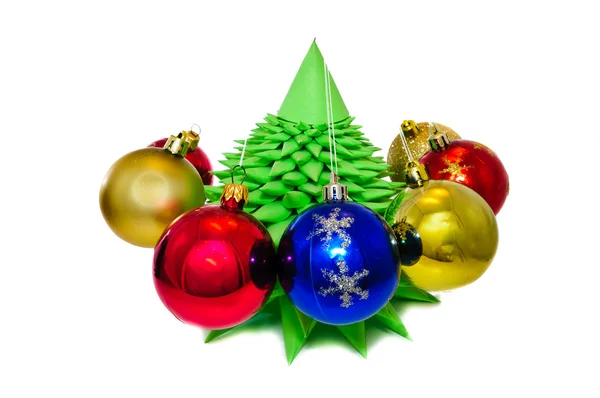 Decorações de Natal em cores diferentes — Fotografia de Stock