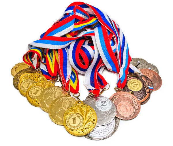 Sport medaille van de Russische Federatie. geïsoleerd op witte backgr — Stockfoto