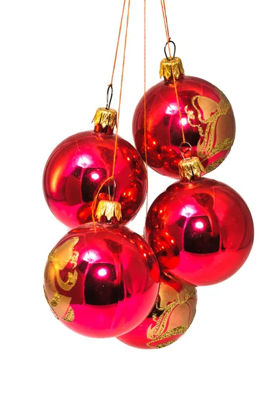 Weihnachtsschmuck in verschiedenen Farben — Stockfoto