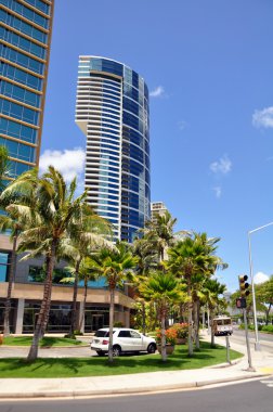 plaj evlerle. Honolulu