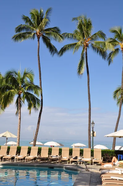 Piscina do hotel Waikiki — Fotografia de Stock
