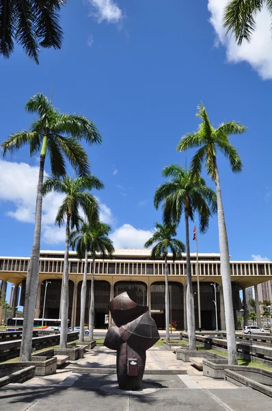 Edifício do Hawaii state capitol — Fotografia de Stock