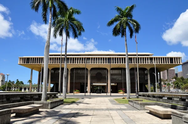 Edifício do Hawaii state capitol — Fotografia de Stock