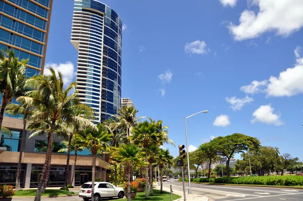 plaj evlerle. Honolulu