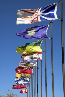Canadian provincial flags clipart
