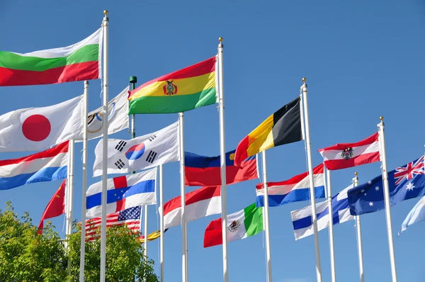 Bandeiras do mundo Fotografias De Stock Royalty-Free