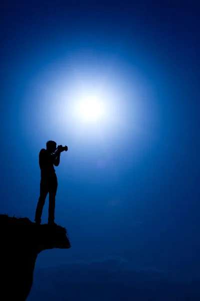 Photographer silhouette — Stock Photo, Image