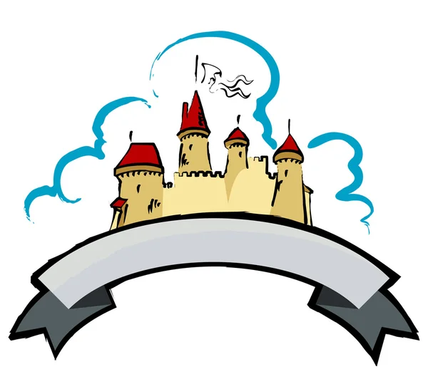 Średniowieczny zamek Wektory Stockowe bez tantiem