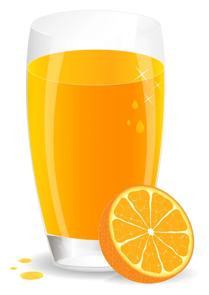 stock vector Orange juice. Vector illustration.