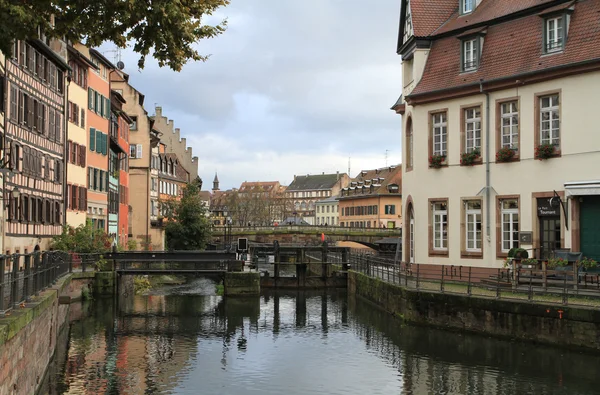 Část petite france ve Štrasburku — Stock fotografie