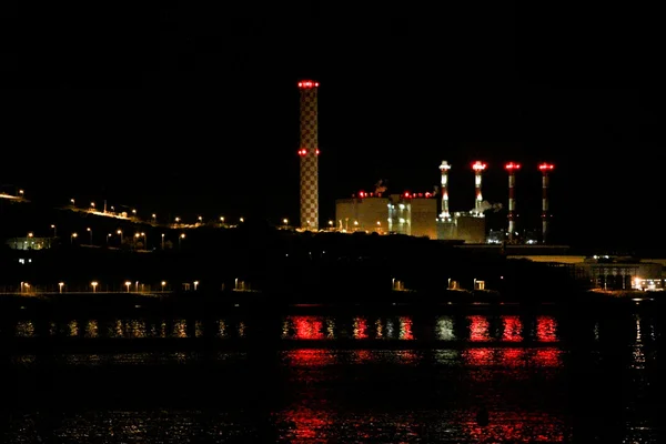 Vasilikos електростанції на Кіпрі Стокове Фото