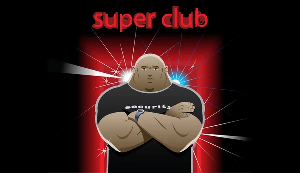 Guardia super club — Vector de stock