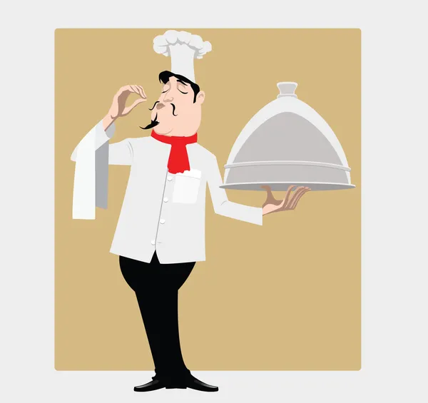 Cocinar con plato Ilustraciones De Stock Sin Royalties Gratis