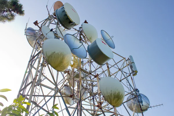 Telecommunications on the sky — Stock Photo, Image