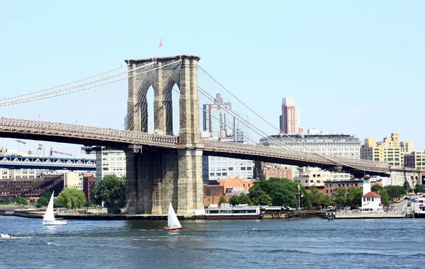 Γέφυρα του Μπρούκλιν nyc — Φωτογραφία Αρχείου