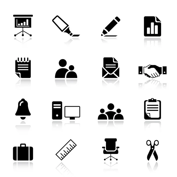 Basic - Office and Business icons — Stock Vector