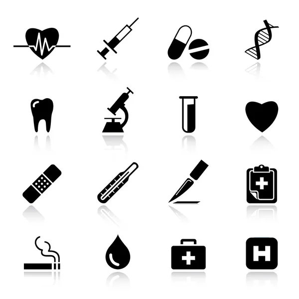 Basic - medicinsk ikoner — Stock vektor