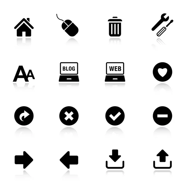 Basic - Classic web icons — Stock Vector