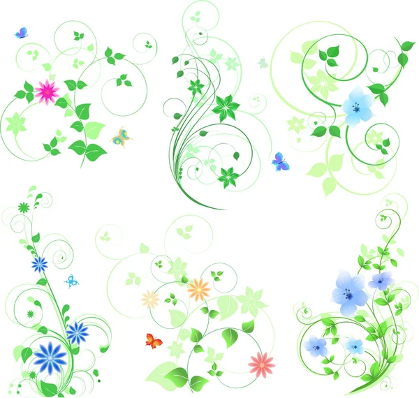 Set design vert — Image vectorielle
