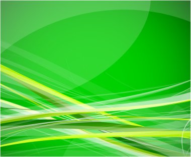 Green vector lines clipart