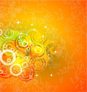 Abstract orange background clipart