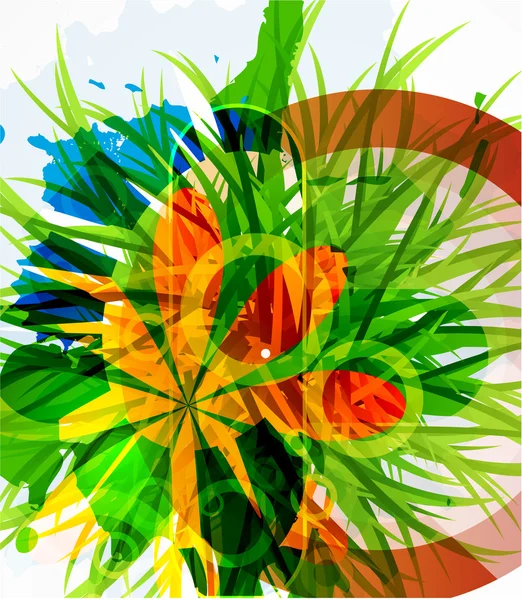 美しい花の抽象的な背景 — ストックベクタ