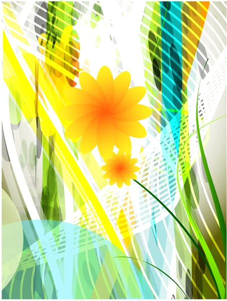 Abstrakt vacker blomma bakgrund — Stock vektor