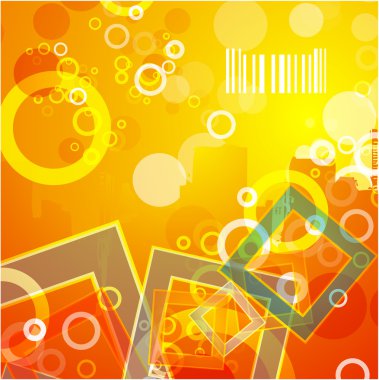 Abstract orange background clipart