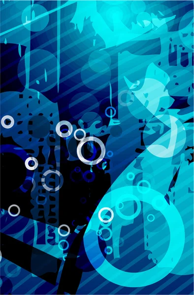 青い抽象ベクトルの背景 — ストックベクタ